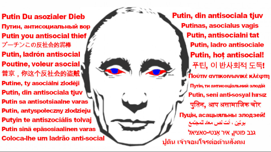 Putin, ladr&oacute;n azocial, roba aviones