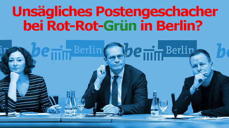 AfD Berlin - Dr. Brinker: Vorschlag für Präsidentin des Rechnungshofes - Fall von rot-rot-grünem Postengeschacher