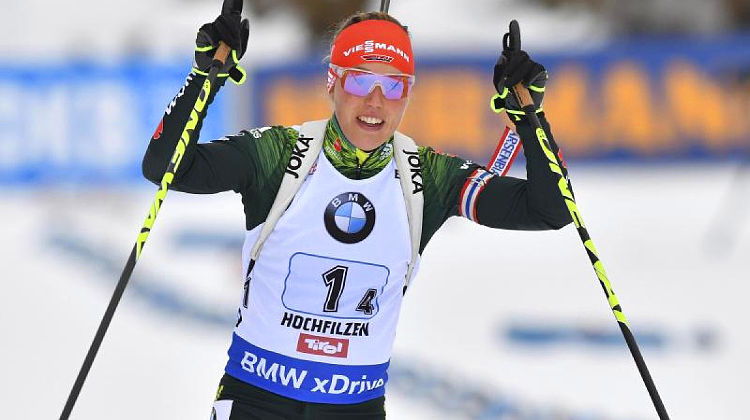 Biathlon Weltcup: Laura Dahlmeier gewinnt Verfolgung in Annecy