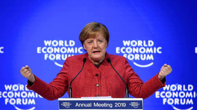 Davos: Bundeskanzlerin Merkel hält Rede auf Weltwirtschaftsforum