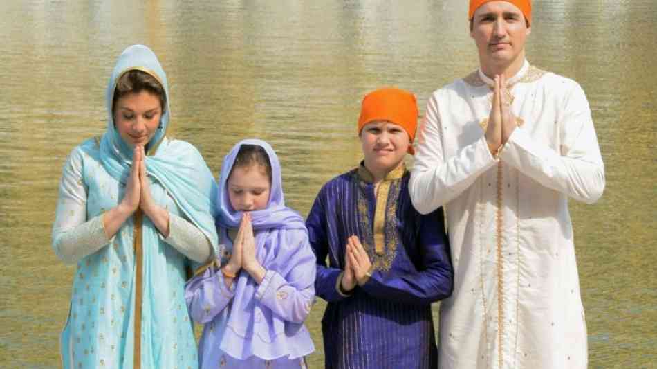 "Trudeau auf Modetour": Kanadia Premier erntet bei Indien-Besuch Spott