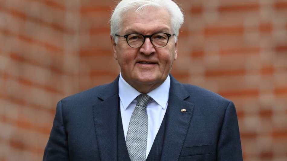 Steinmeier entz&uuml;ndet Lichter am Weihnachtsbaum vor Schloss Bellevue