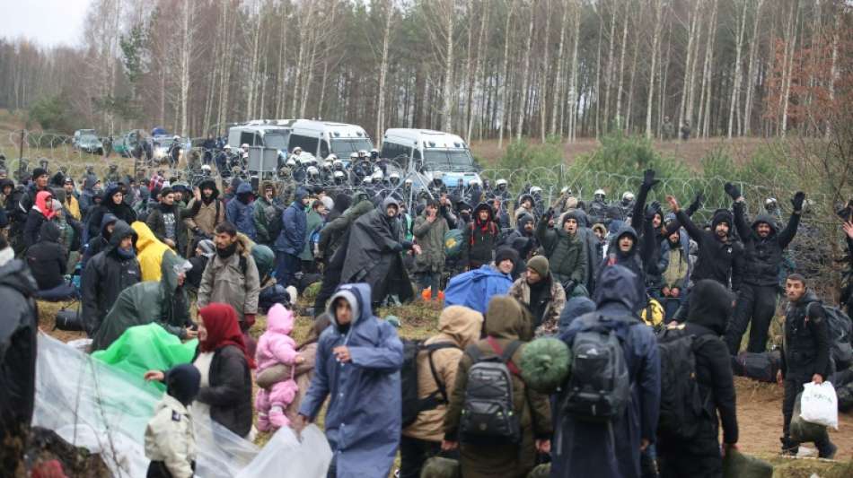 Hunderte Migranten auf dem Weg von Belarus nach Polen