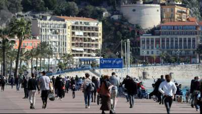 Corona-Ma&szlig;nahmen rund um Nizza und Cannes versch&auml;rft