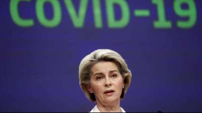 Von der Leyen f&uuml;r Pr&uuml;fung von allgemeiner Impfpflicht in der EU