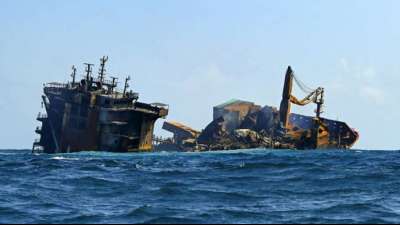 Datenschreiber von sinkendem Containerschiff vor Sri Lanka geborgen