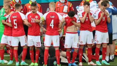 D&auml;nemark-Spiel nach Eriksen-Drama unterbrochen