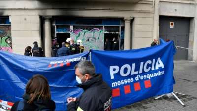 Vier Tote bei Brand in besetzter Bankfiliale in Barcelona