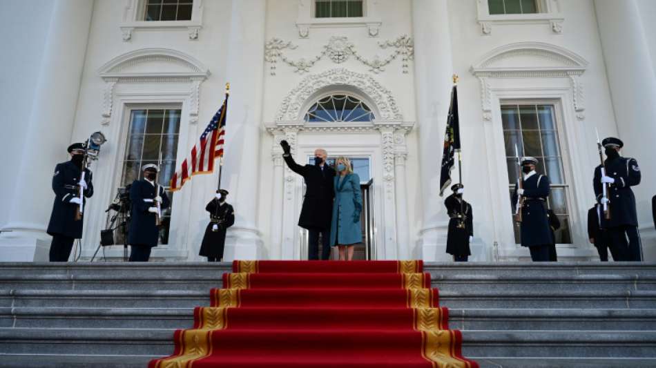 Neuer US-Pr&auml;sident Biden im Wei&szlig;en Haus angekommen