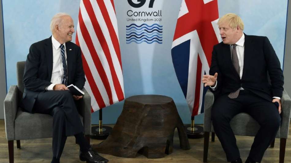 Johnson und Biden zeigen sich bei Treffen in Carbis Bay bei bester Laune