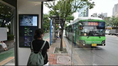 Südkorea setzt auf High-Tech-Bushaltestellen im Kampf gegen das Coronavirus