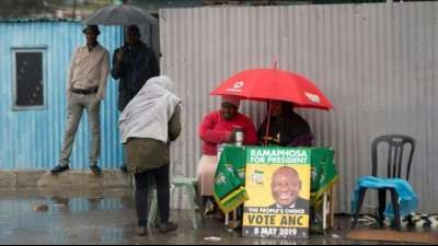 Regierungspartei ANC bei Parlamentswahlen in Südafrika vorne