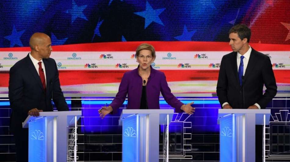 TV-Debatte von zehn Präsidentschaftsbewerbern der US-Demokraten
