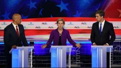 TV-Debatte von zehn Präsidentschaftsbewerbern der US-Demokraten