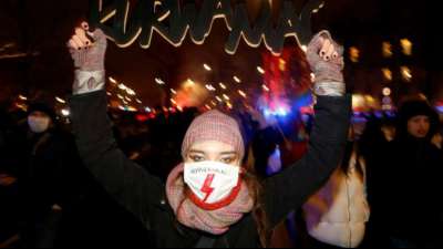 Erneut Proteste in Polen gegen versch&auml;rftes Abtreibungsrecht