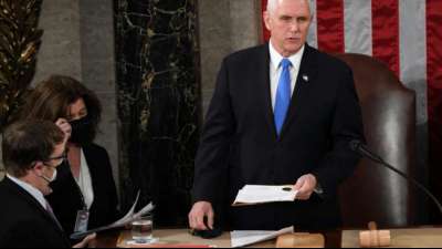 US-Vizepräsident Pence will Bestätigung von Bidens Wahlsieg nicht blockieren