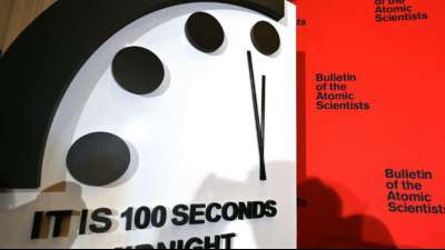 "Weltuntergangsuhr" bleibt hundert Sekunden vor Mitternacht stehen