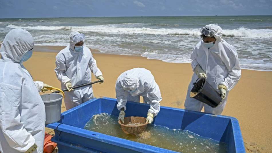 Gro&szlig;e Umweltsch&auml;den nach Schiffsungl&uuml;ck vor Sri Lankas K&uuml;ste