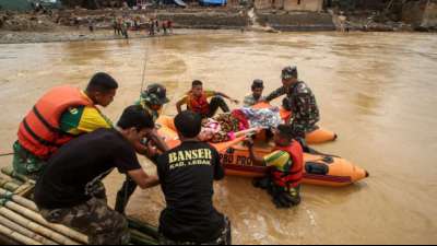 Zahl der Toten durch Überschwemmungen in Indonesien steigt auf 60