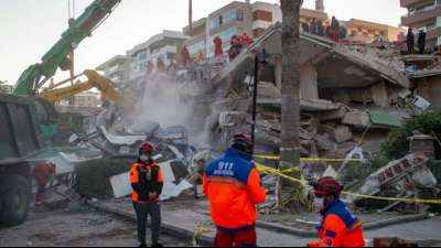 Zahl der Toten nach Erdbeben in der Ägäis auf 27 gestiegen