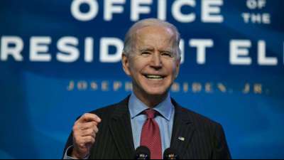 Biden will 1,9 Billionen Dollar schweres Corona-Hilfspaket auflegen