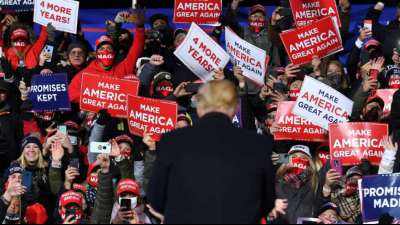 Trump warnt vor "Chaos" und "sehr schlimmen Dingen" bei unklarem Wahlausgang