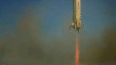 US-Raumfahrtunternehmen Blue Origin absolviert erneut erfolgreichen Raketentest