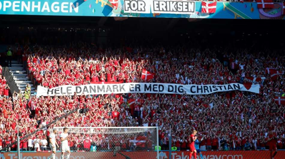 Standing Ovations f&uuml;r Eriksen beim Spiel D&auml;nemark gegen Belgien