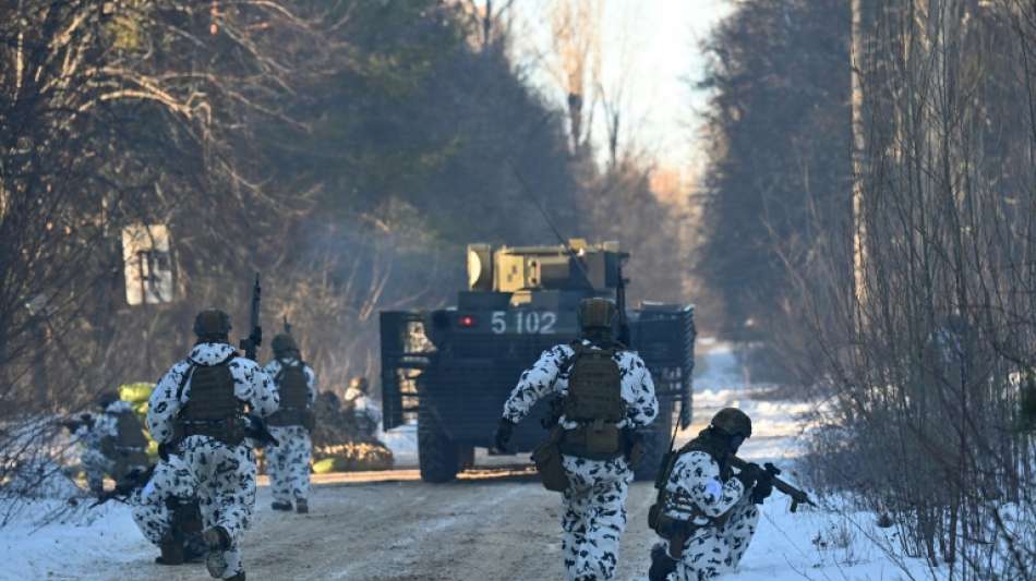 Kampf zwischen ukrainischer und russischer Armee