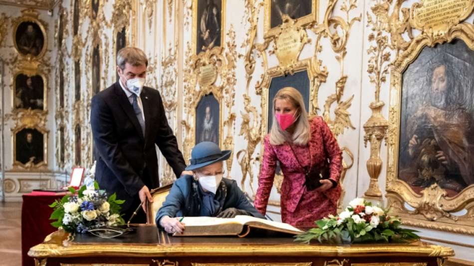 Dänische Königin Margrethe II. von Söder in Münchner Residenz empfangen