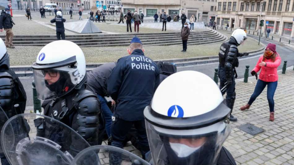 Mehr als 200 Festnahmen in Brüssel wegen verbotener Corona-Demonstrationen
