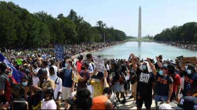 Tausende versammeln sich in Washington zu Marsch gegen Polizeigewalt