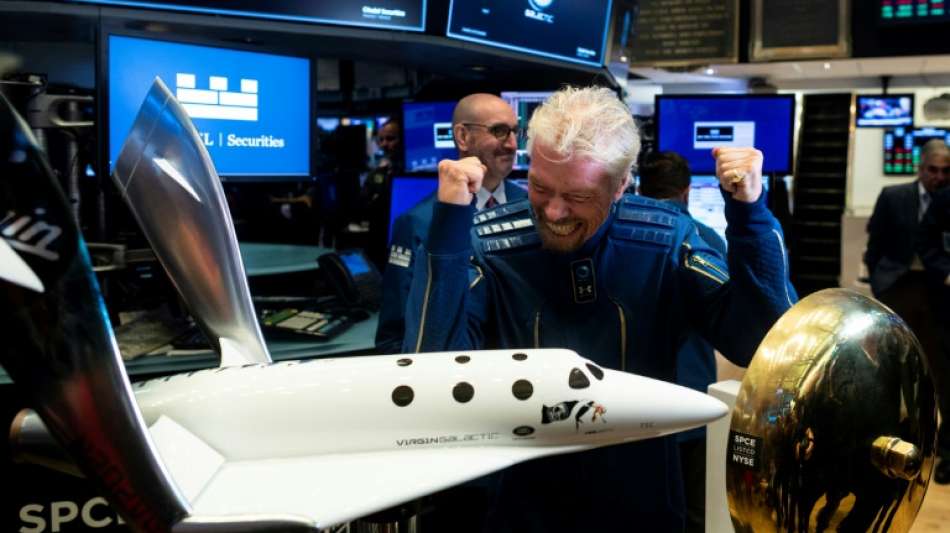 Britischer Milliard&auml;r Richard Branson zu Reise in den Weltraum gestartet