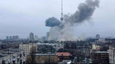 Kiew: F&uuml;nf Tote bei russischem Terror-Angriff auf Fernsehturm