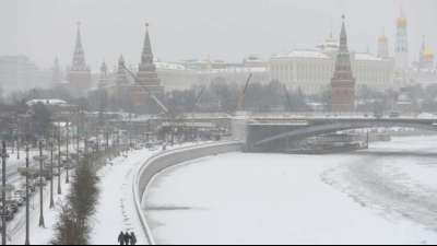 Moskau k&auml;mpft gegen "Schnee-Apokalypse"