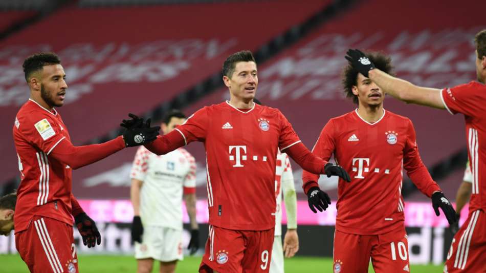 Fußball: 5:2 nach 0:2: Bayern ringen ganz freche Mainzer nieder