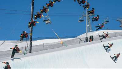 Snowboard-Weltrekord: Guseli springt 7,3 m aus der Superpipe