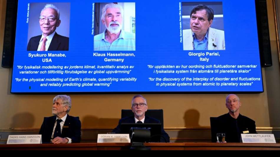 Physik-Nobelpreis für deutschen Klimaforscher Hasselmann und zwei weitere Wissenschaftler