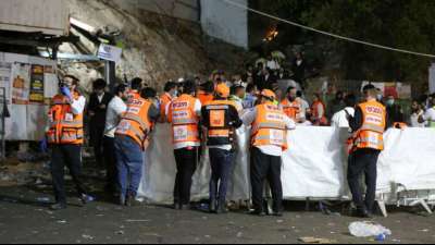 Dutzende j&uuml;dische Pilger bei Massenpanik in Israel gestorben