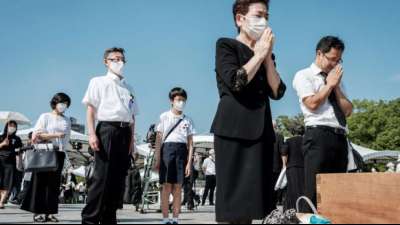 Hiroshima erinnert mit kleiner Zeremonie an Atombombenabwurf vor 76 Jahren