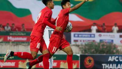 Myanmar- Fu&szlig;baller wegen politischer Geste gesperrt