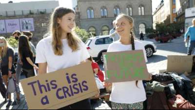 Aktivistin Neubauer kritisiert vor "Klimastreik" Kanzlerkandidaten