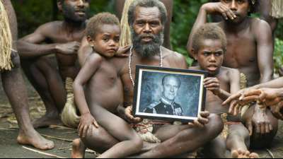 Verehrer Prinz Philips auf Vanuatu sehen Seele auf einer Reise