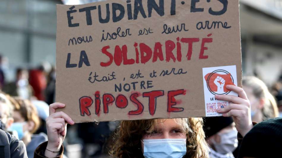 Studenten in Frankreich protestieren gegen Corona-Ma&szlig;nahmen