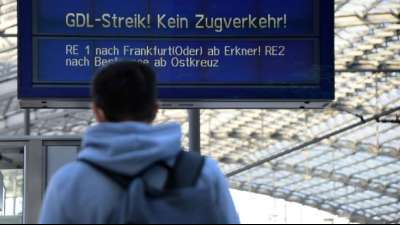 Lokführergewerkschaft GDL bestreikt ab Montag erneut für zwei Tage Personenverkehr