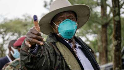 Ugandas Pr&auml;sident Museveni auf dem Weg zu sechster Amtszeit