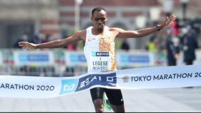 Nur 200 Teilnehmer: Legese gewinnt Tokio-Marathon