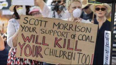 Australiens Premier hält trotz verheerender Brände an Kohle-Politik fest 