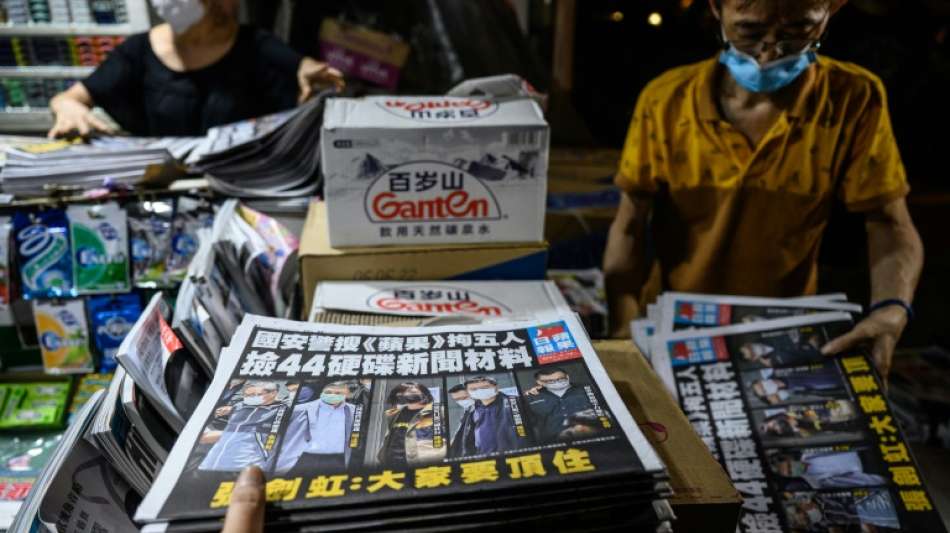Hongkonger Zeitung "Apple Daily" erhöht Auflage nach Razzia