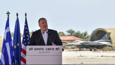 US-Außenminister Pompeo ruft Athen und Ankara zum Dialog im Gasstreit auf
